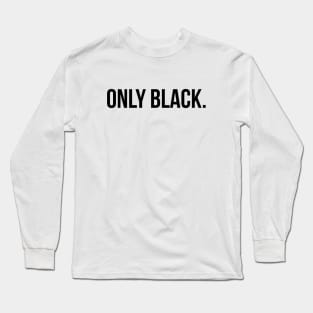 Only Black Long Sleeve T-Shirt